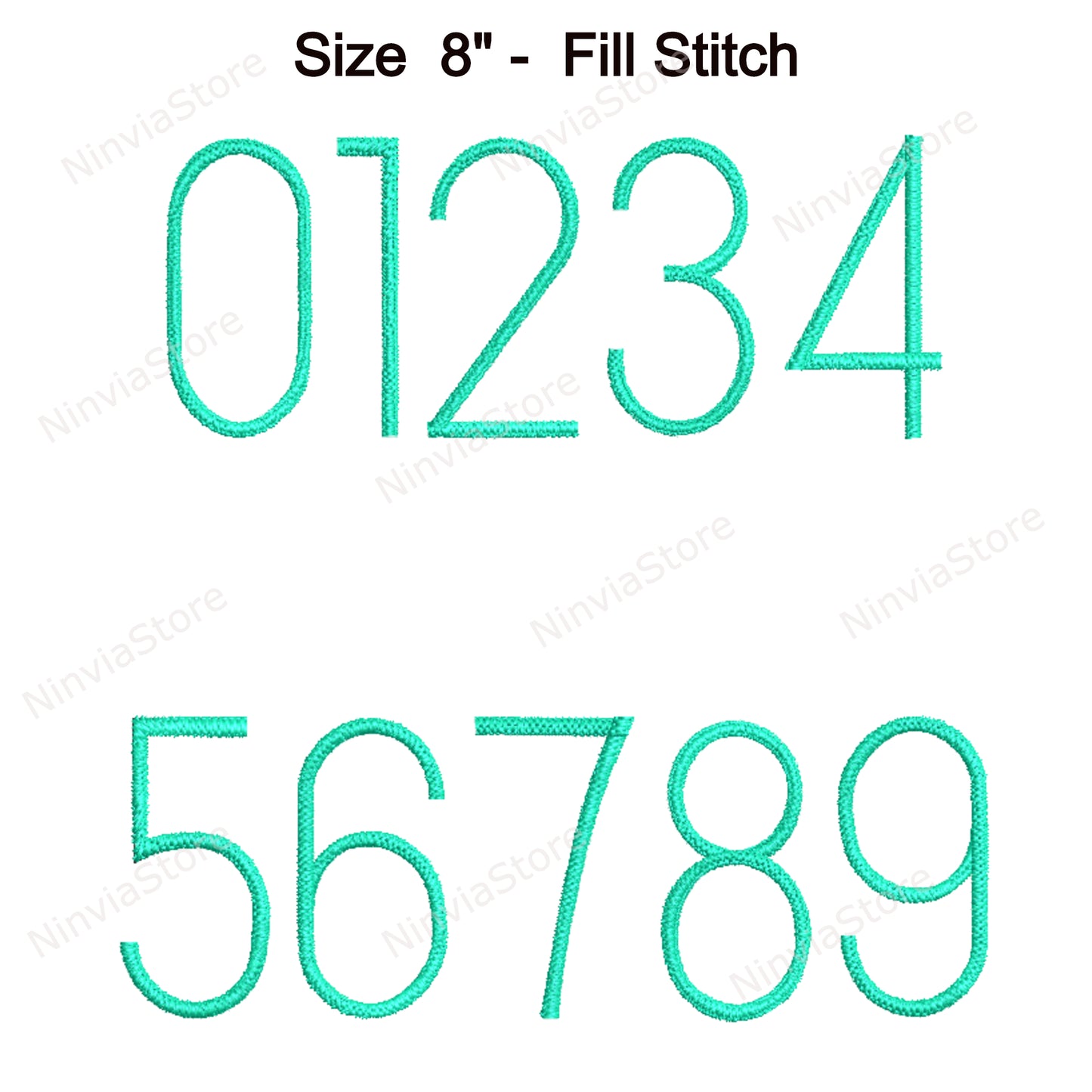 Slim Block Machine Embroidery Font, 15 sizes, 8 formats, BX Font, PE font, Monogram Alphabet Embroidery Designs