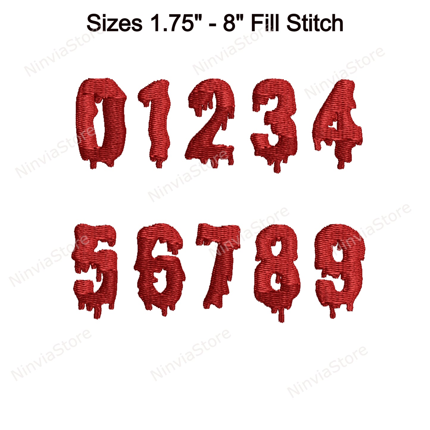 Gruselige Maschinenstickschrift, 14 Größen, 8 Formate, Halloween BX-Schriftart, PE-Schriftart, Monogramm-Alphabet-Stickmotive