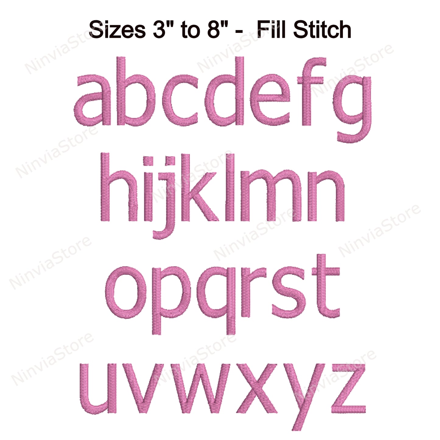 Tahoma Maschinenstickschrift, 15 Größen, 8 Formate, BX-Schriftart, PE-Schriftart, Monogramm-Alphabet-Stickmotive