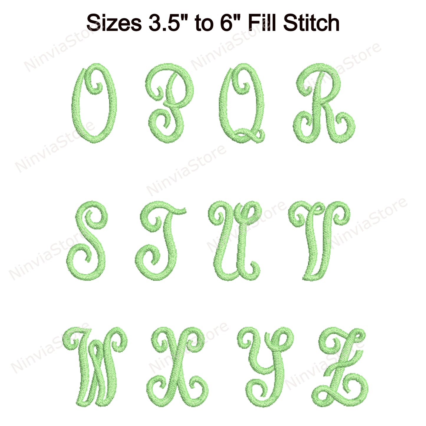 Fischschwanz-Maschinenstickschrift, 15 Größen, 8 Formate, Halloween BX-Schriftart, PE-Schriftart, Monogramm-Alphabet-Stickmotive