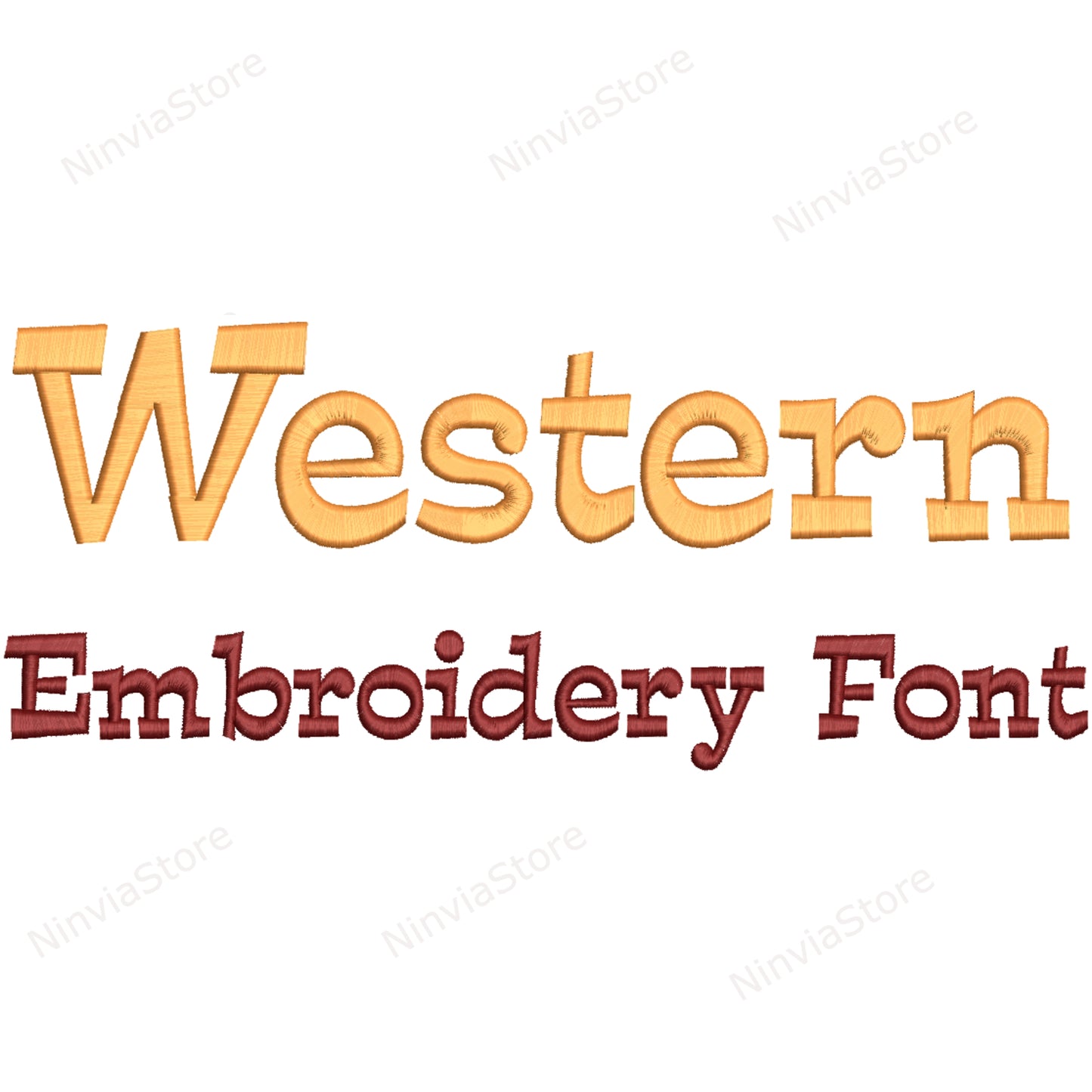 Western Machine Embroidery Font, 15 sizes, 8 formats, BX Font, PE font, Monogram Alphabet Embroidery Designs