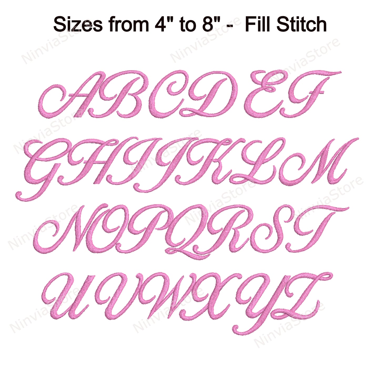 Ballantines Script Machine Embroidery Font, 15 sizes, 8 formats, BX Font, PES font, Monogram Alphabet Embroidery Designs
