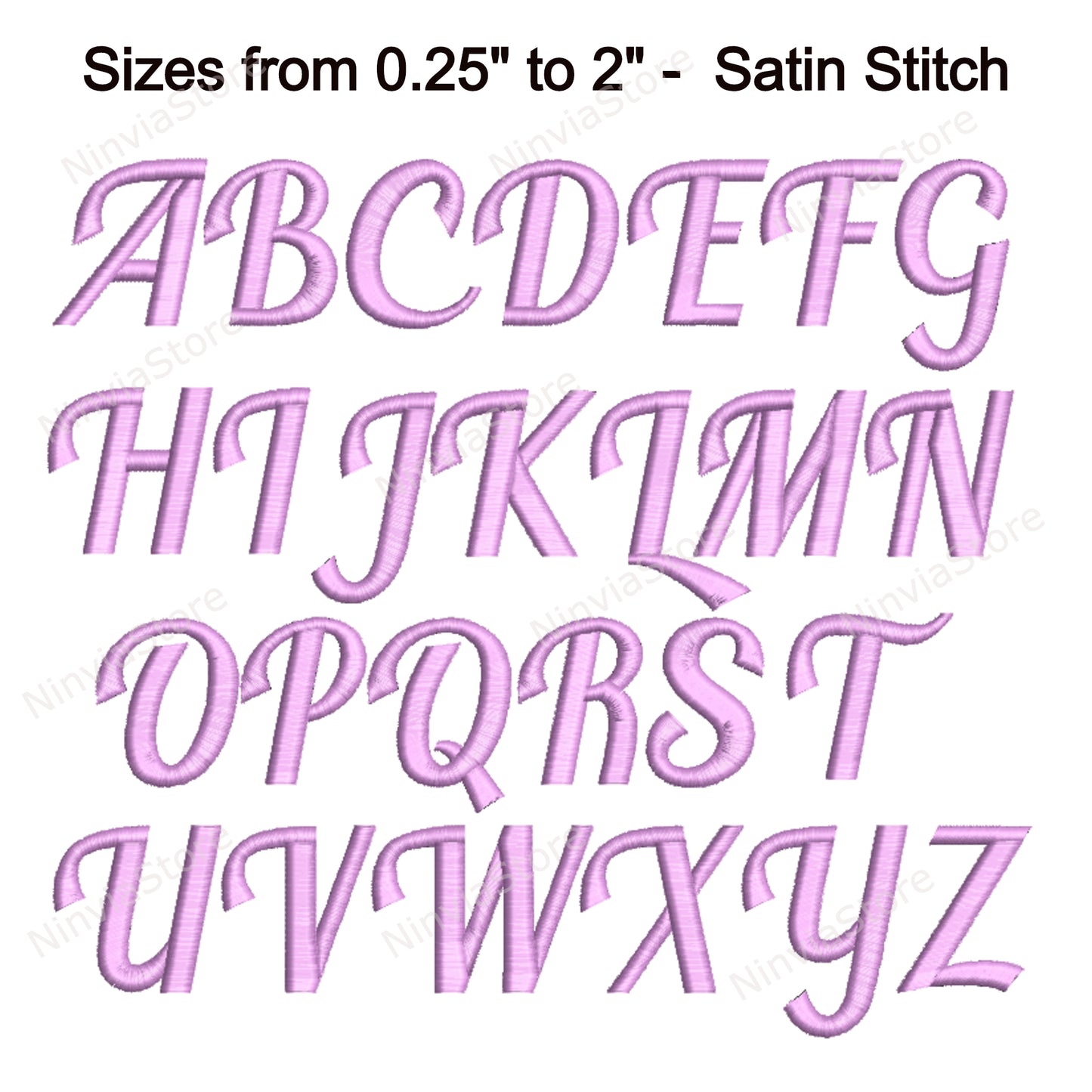 Blenda Script Machine Embroidery Font, 15 sizes, 8 formats, BX Font, PE font, Monogram Alphabet Embroidery Designs