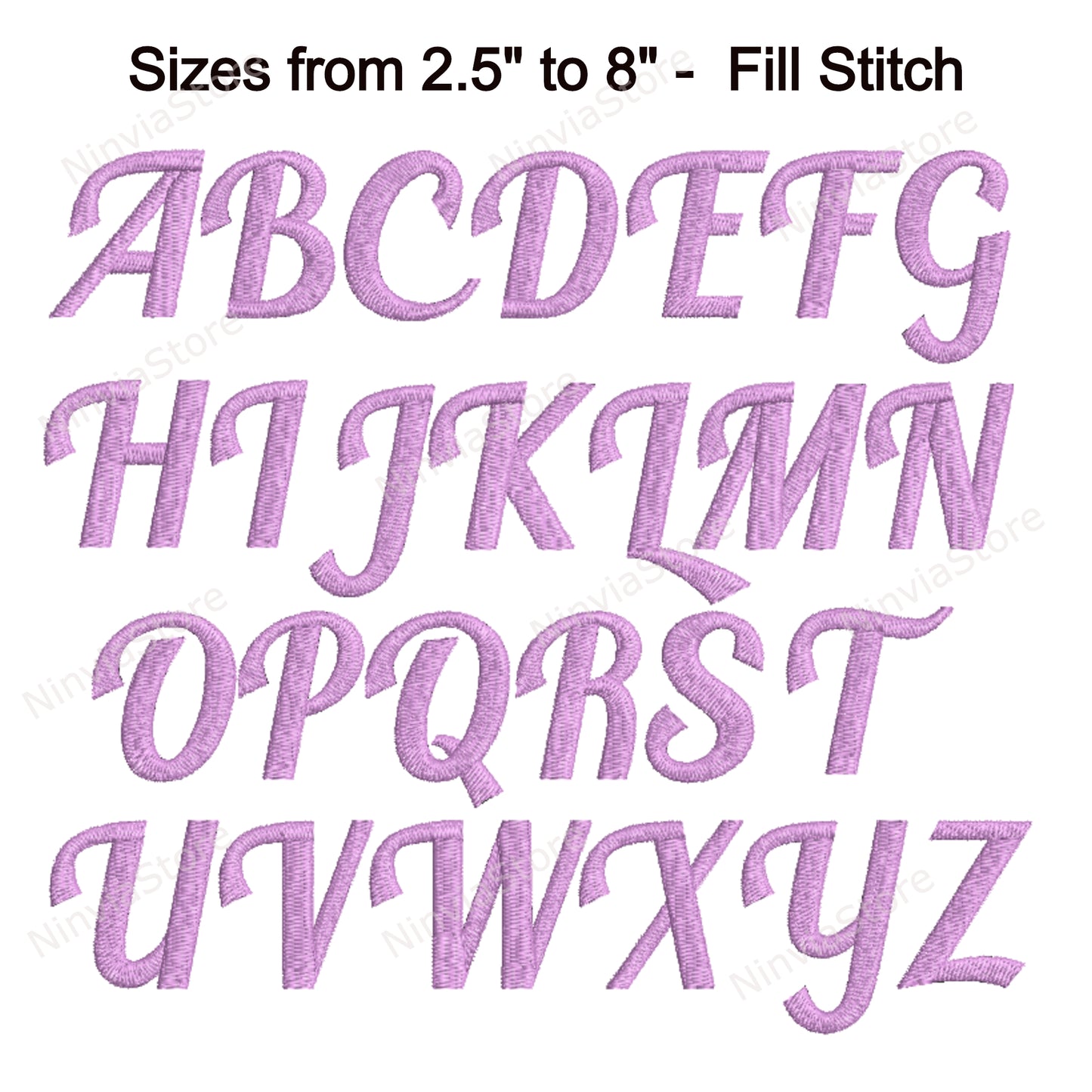 Blenda Script Machine Embroidery Font, 15 sizes, 8 formats, BX Font, PE font, Monogram Alphabet Embroidery Designs
