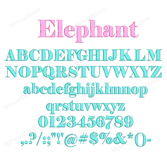 10 VIP Embroidery Fonts Bundle, Alphabet Embroidery Design, Machine Embroidery Font VIP, Monogram Font