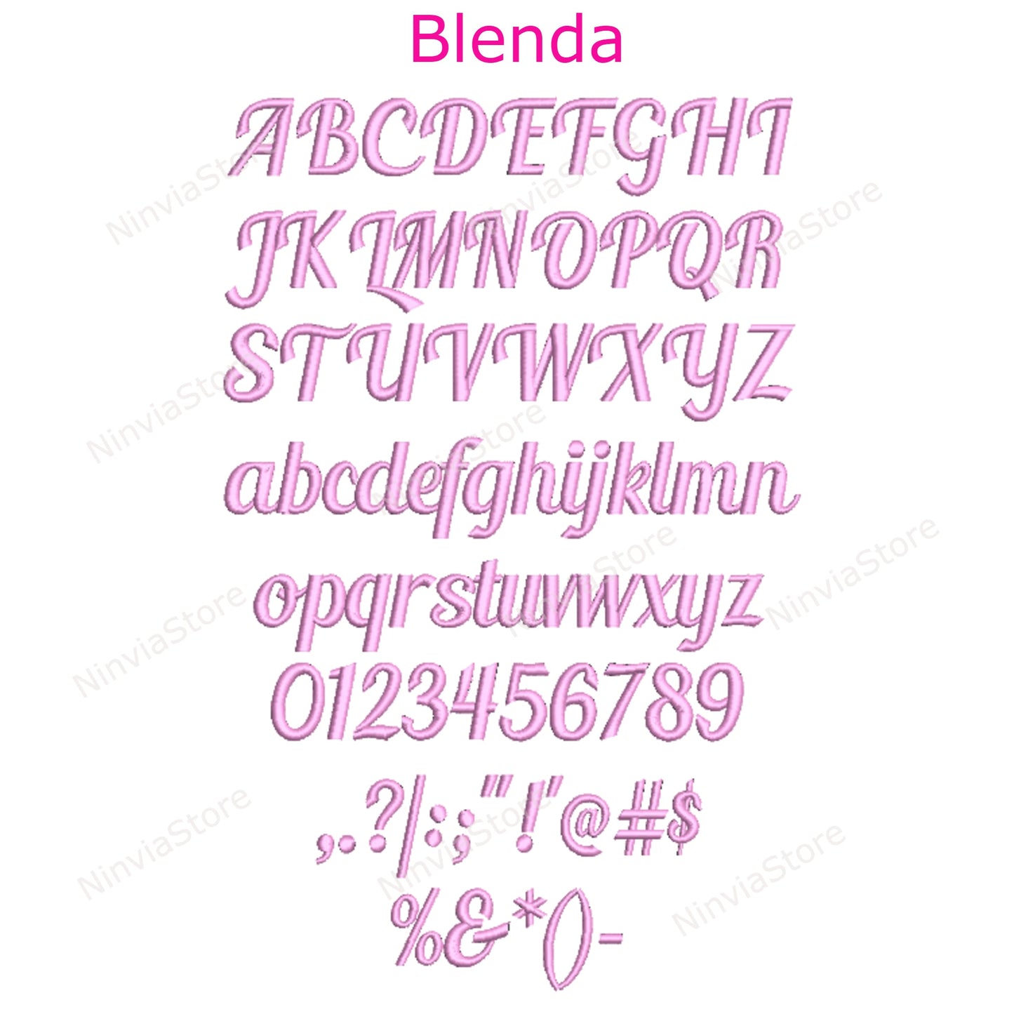 10 VP3 Embroidery Script Fonts Bundle, Machine Embroidery Font VP3, Cursive Alphabet Embroidery Design, Monogram Font