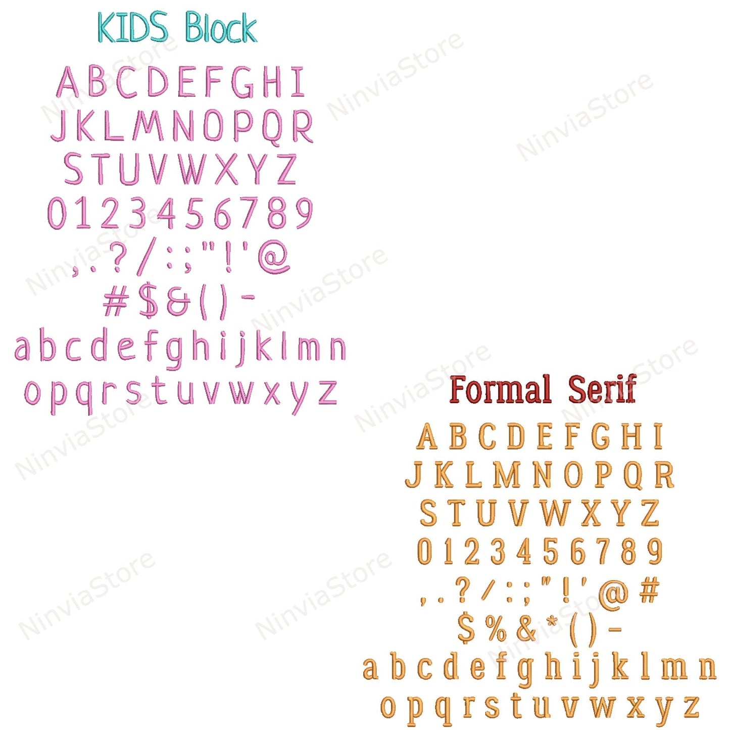 12 VIP Embroidery Fonts Bundle, Alphabet Embroidery Design, Machine Embroidery Font, Monogram Font VIP