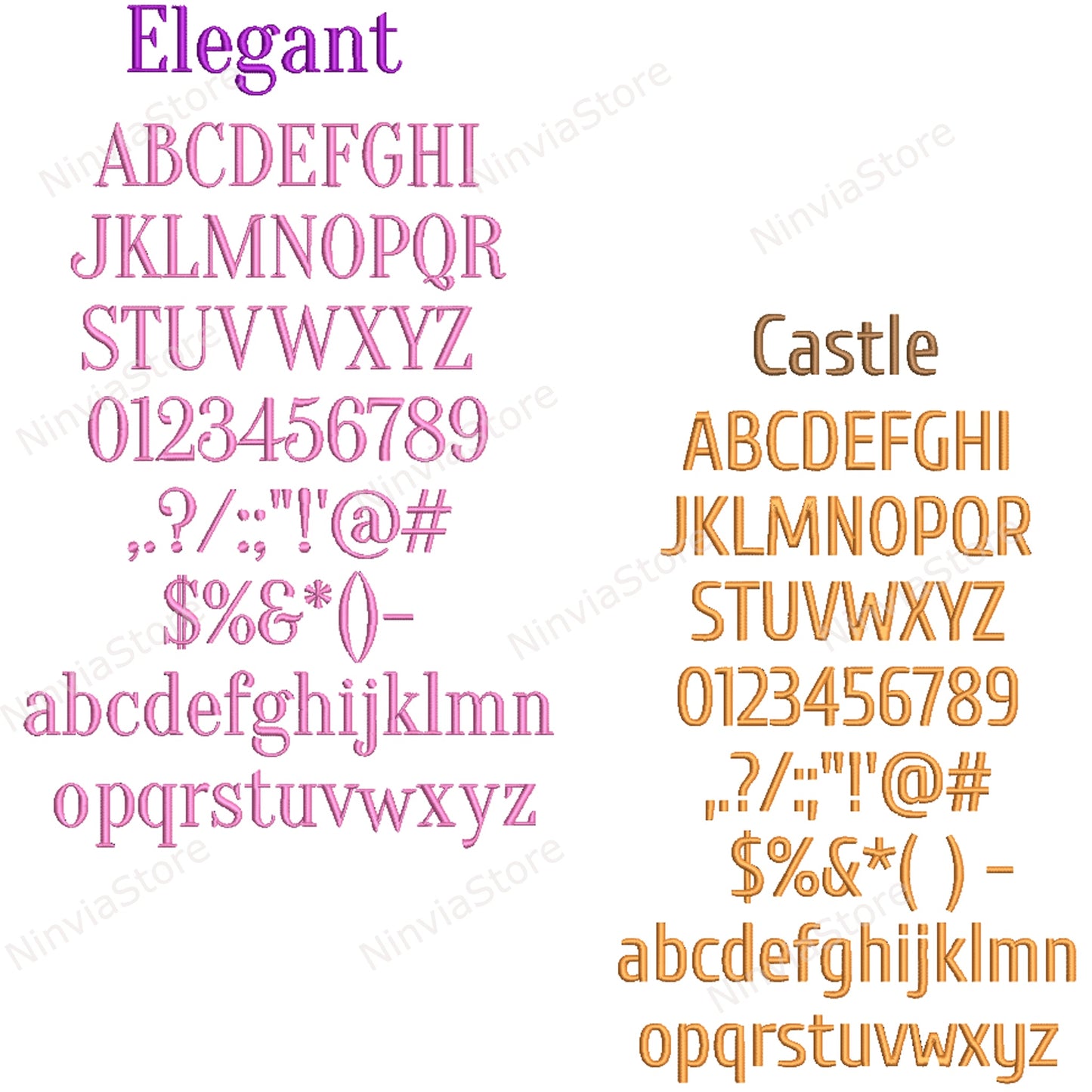 12 VIP Embroidery Fonts Bundle, Alphabet Embroidery Design, Machine Embroidery Font, Monogram Font VIP