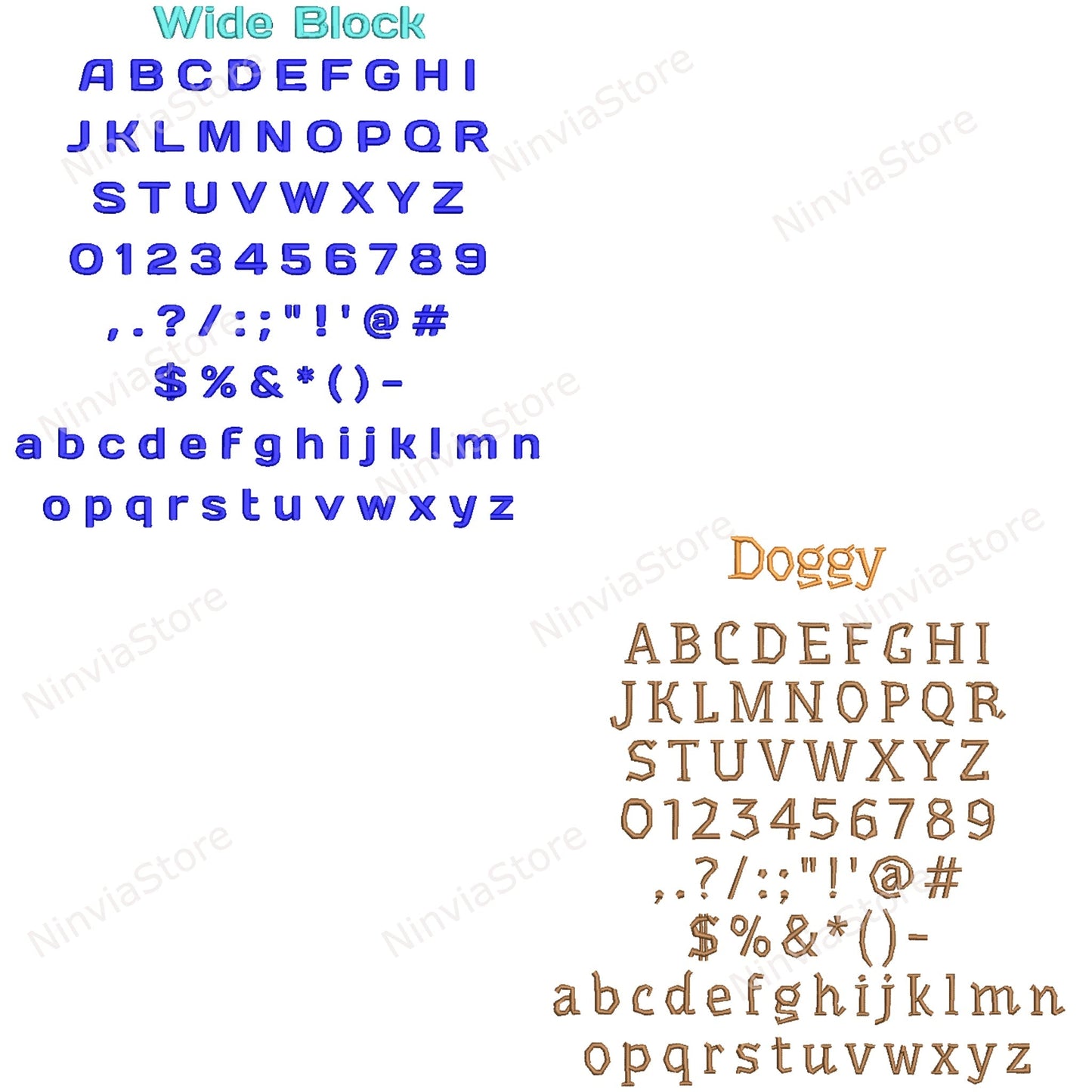 12 VIP Embroidery Fonts Bundle, Alphabet Embroidery Design, Machine Embroidery Font, Monogram Font VIP