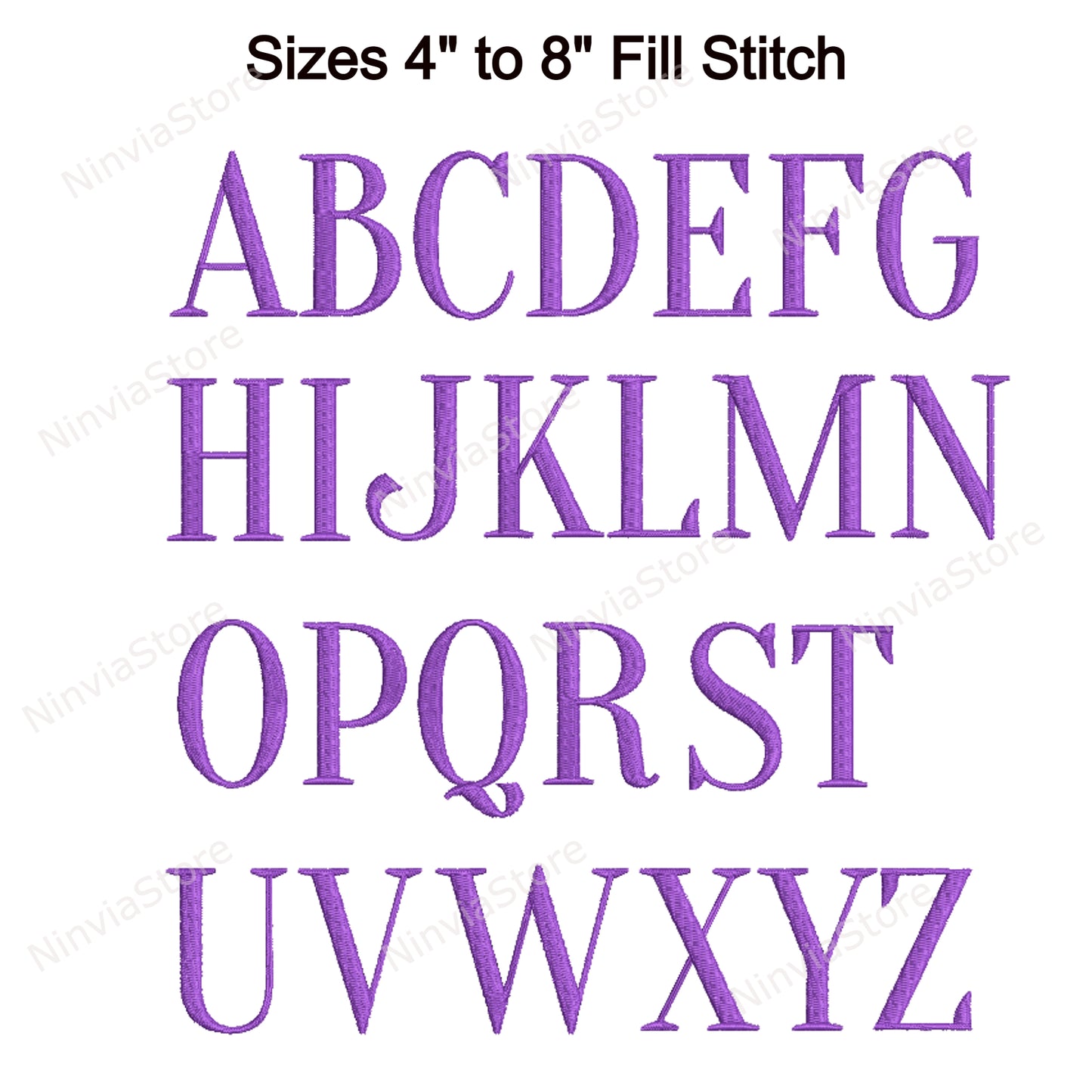 Elegante Maschinenstickschrift, 15 Größen, 8 Formate, BX-Schriftart, PE-Schriftart, Monogramm-Alphabet-Stickmotive