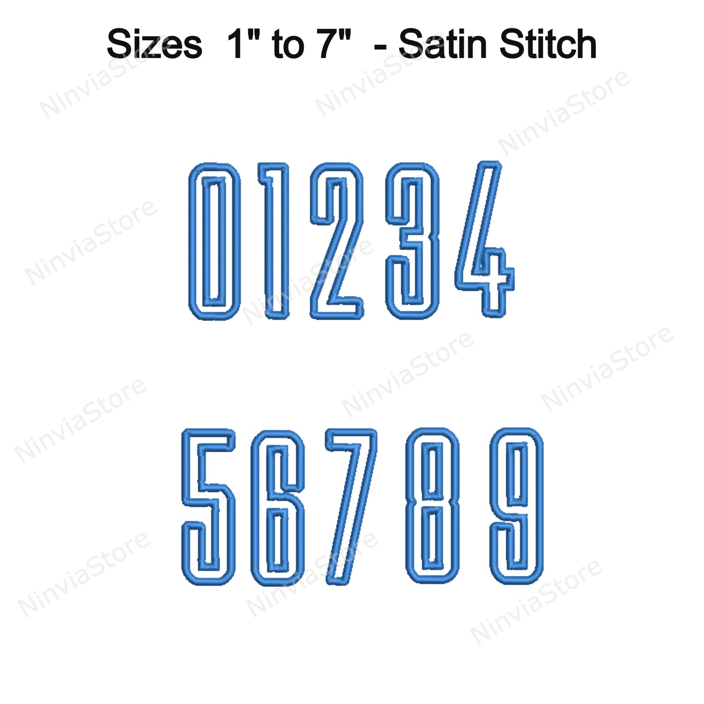 3D Foam Slim Block Outline Embroidery Font, 3D Puff Foam Block BX Font, Monogram Alphabet Machine Embroidery Design