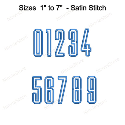 3D Foam Slim Block Outline Embroidery Font, 3D Puff Foam Block BX Font, Monogram Alphabet Machine Embroidery Design