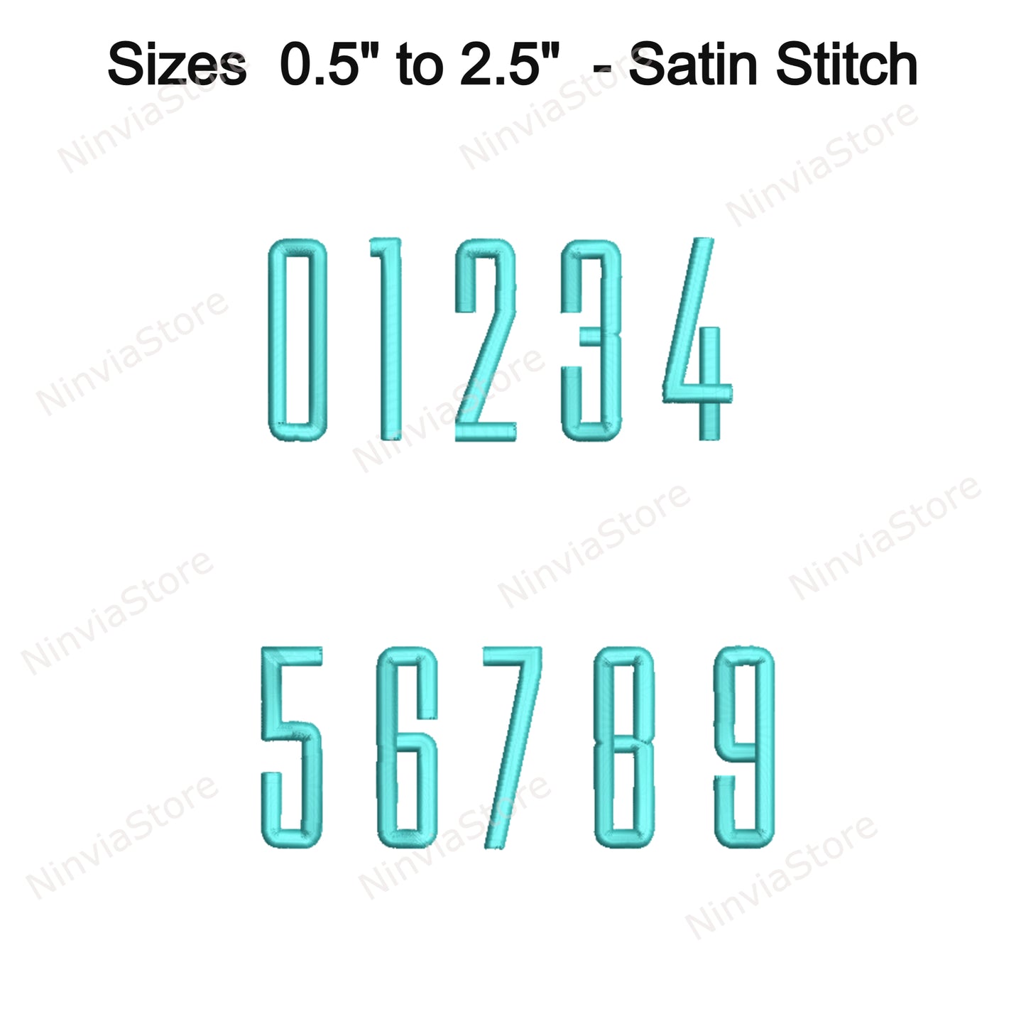 3D Foam Slim Block Embroidery Font, 3D Puff Foam Block BX Font, Monogram Alphabet Machine Embroidery Design