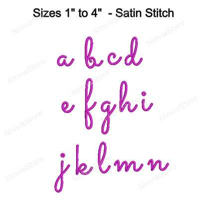 3D Foam Camelia Embroidery Font, Raised Puffy Script Letters, Monogram Alphabet Machine Embroidery Design