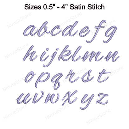 Alexandra Script Machine Embroidery Font, 14 sizes, 8 formats, BX Font, PE font, Monogram Alphabet Embroidery Designs