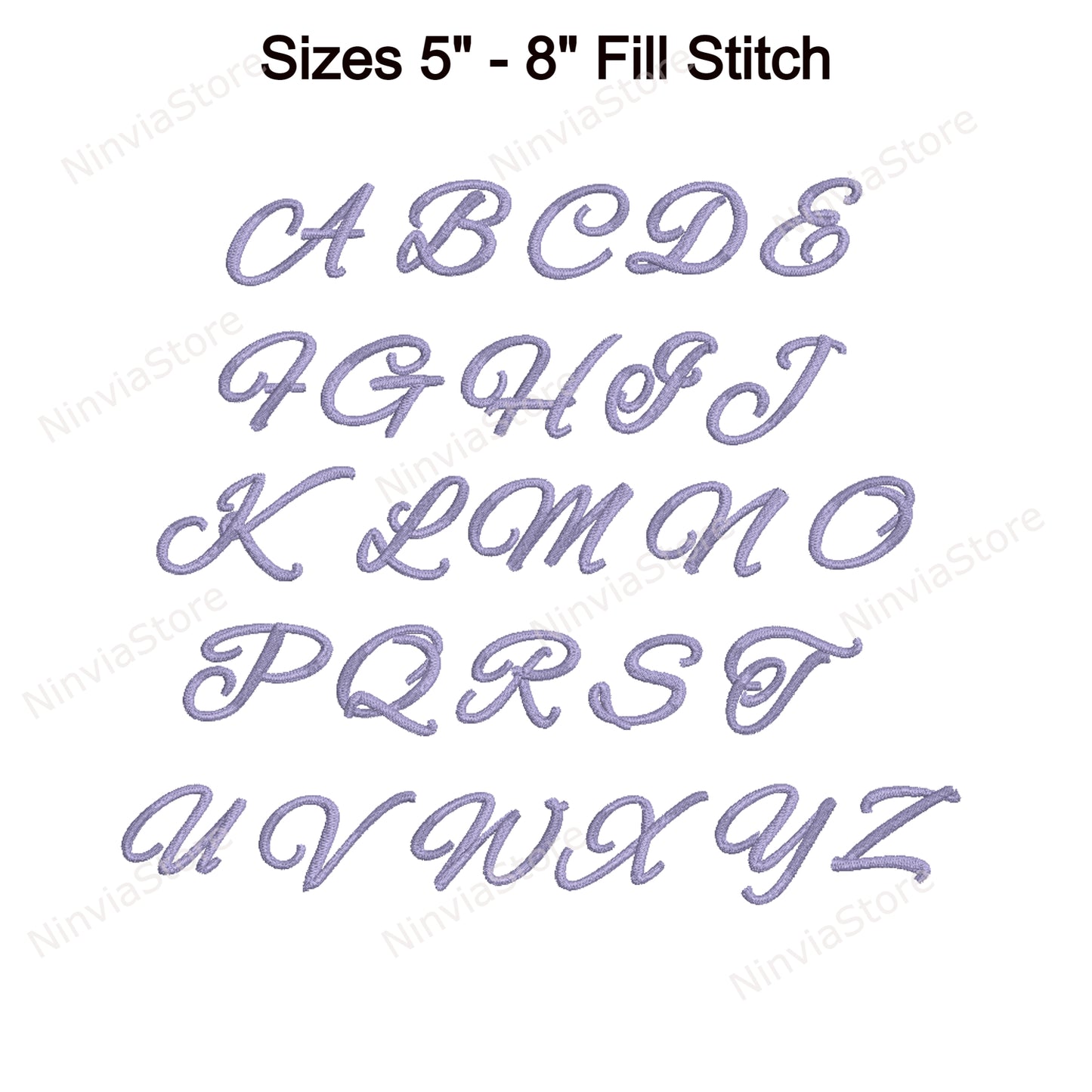 Alexandra Script Machine Embroidery Font, 14 sizes, 8 formats, BX Font, PE font, Monogram Alphabet Embroidery Designs