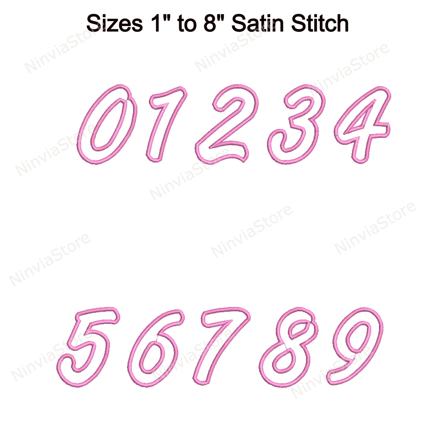 Amanda Outline Machine Embroidery Font, 15 sizes, 8 formats, BX Font, PE font, Monogram Alphabet Embroidery Designs