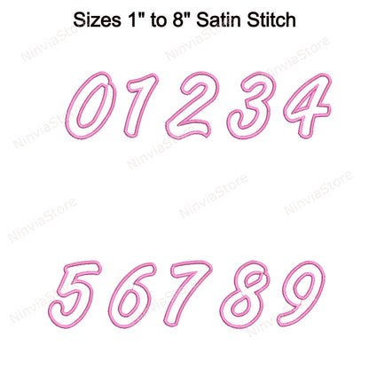 Amanda Outline Machine Embroidery Font, 15 sizes, 8 formats, BX Font, PE font, Monogram Alphabet Embroidery Designs