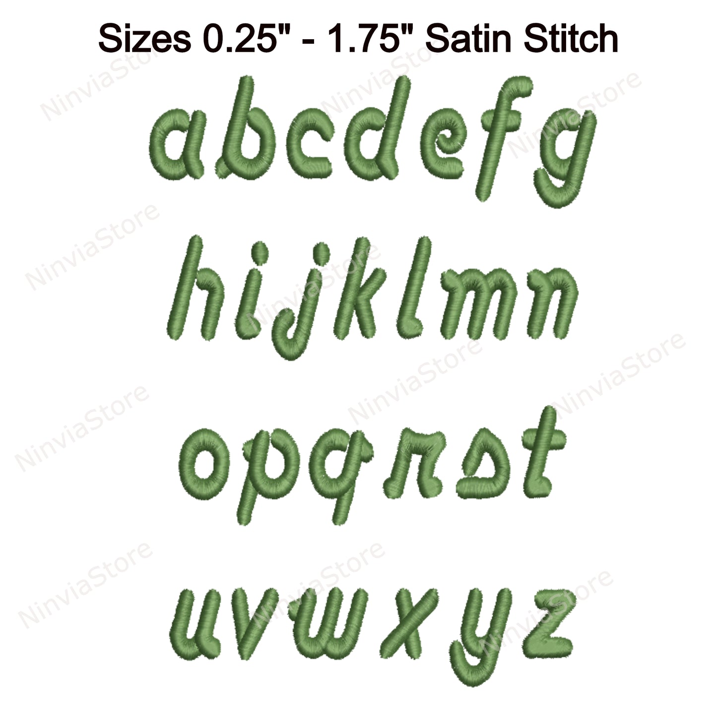 Anaconda Script Machine Embroidery Font, 15 sizes, 8 formats, BX font