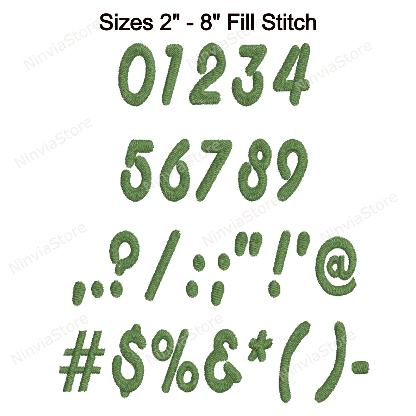 Anaconda Script Machine Embroidery Font, 15 sizes, 8 formats, BX font