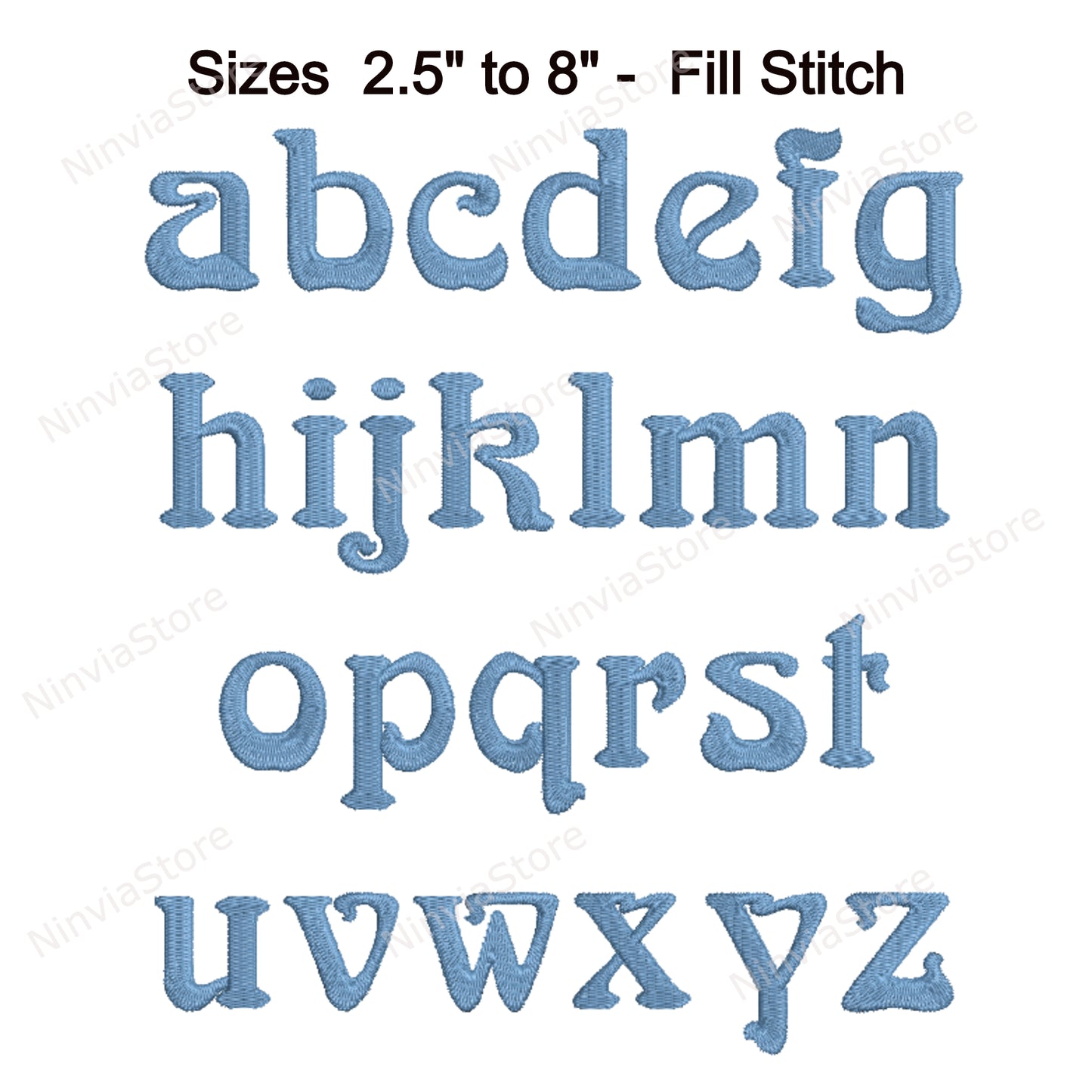 Arnold Machine Embroidery Font, 15 sizes, 8 formats, BX Font, PE font, Monogram Alphabet Embroidery Designs