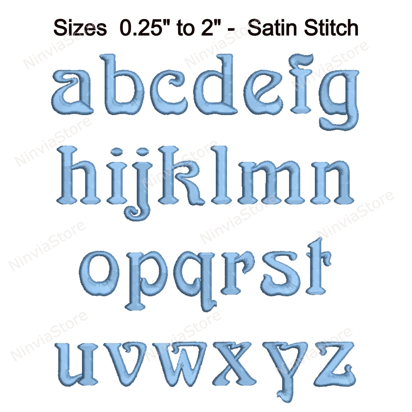 Arnold Machine Embroidery Font, 15 sizes, 8 formats, BX Font, PE font, Monogram Alphabet Embroidery Designs