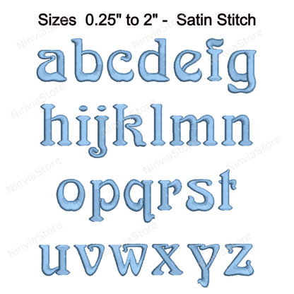 Arnold Machine Embroidery Font, 15 sizes, 8 formats, BX Font, PE font, Monogram Alphabet Embroidery Designs