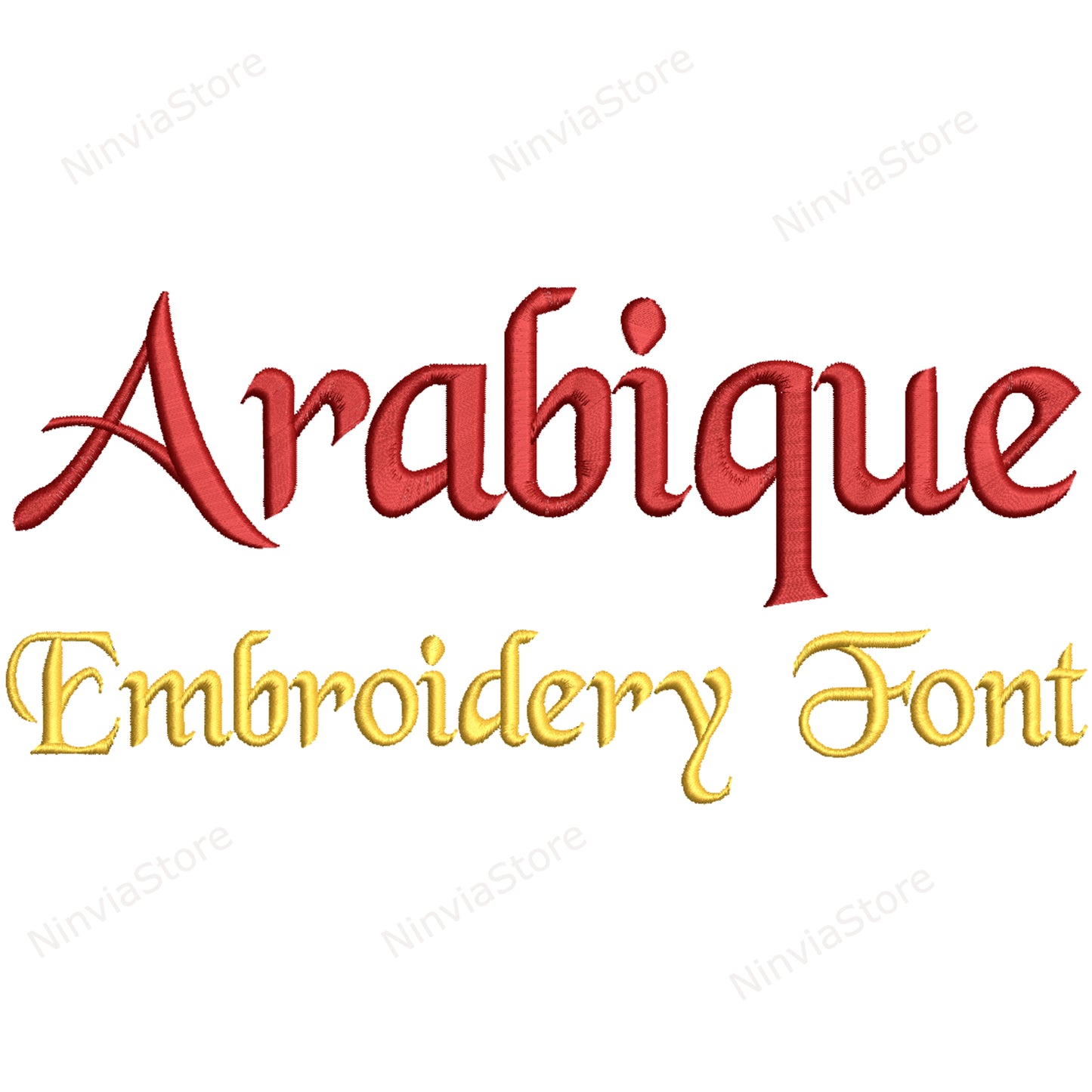 Arabique Machine Embroidery Font, 15 sizes, 8 formats, BX Font, PE font, Monogram Alphabet Embroidery Designs