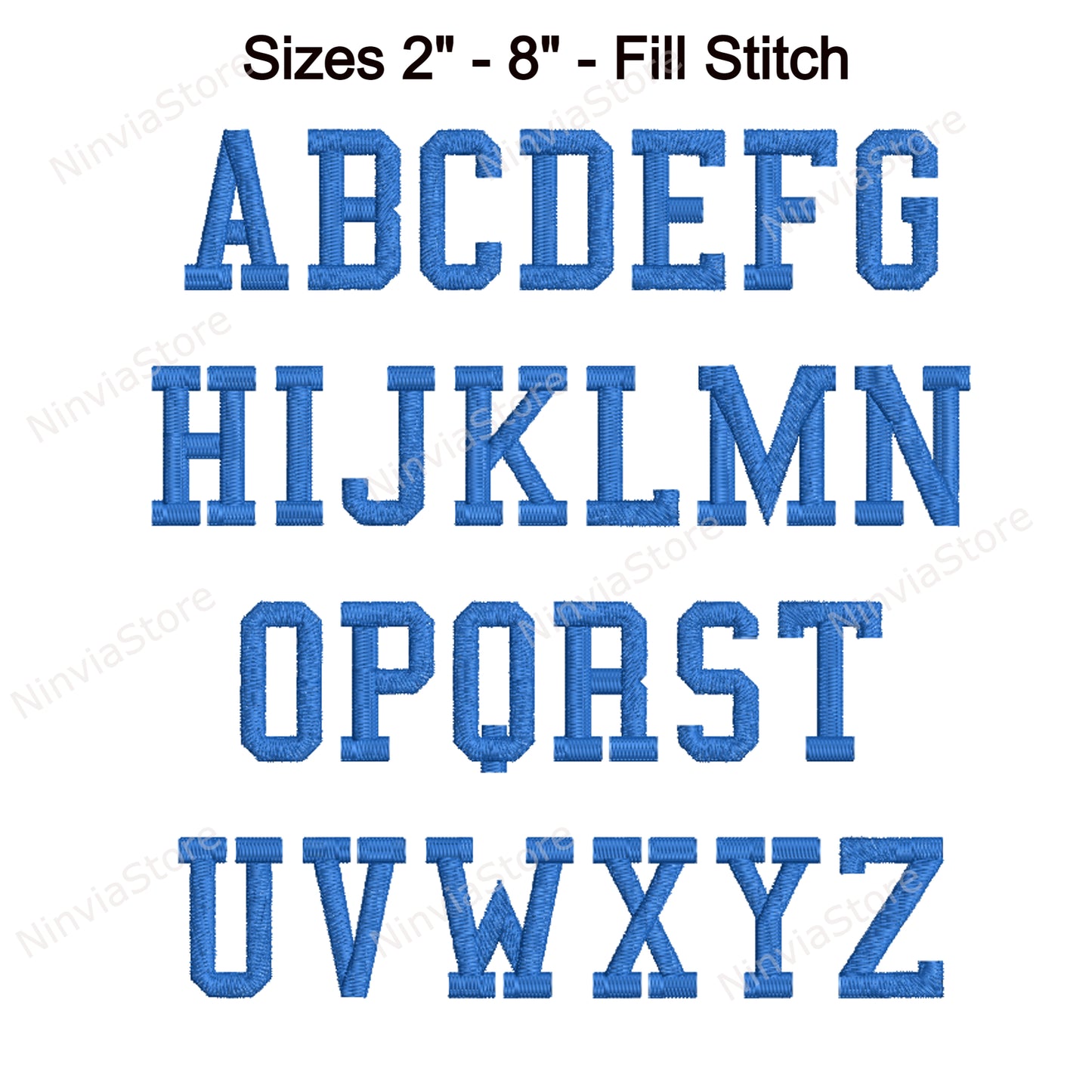 Athletic Machine Embroidery Font, 14 sizes, 8 formats, BX Font, PE font, Monogram Alphabet Embroidery Design