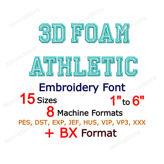 Bloc de police de broderie machine, 15 tailles, 8 formats, police BX, police PE, motifs de broderie Monogram Alphabet