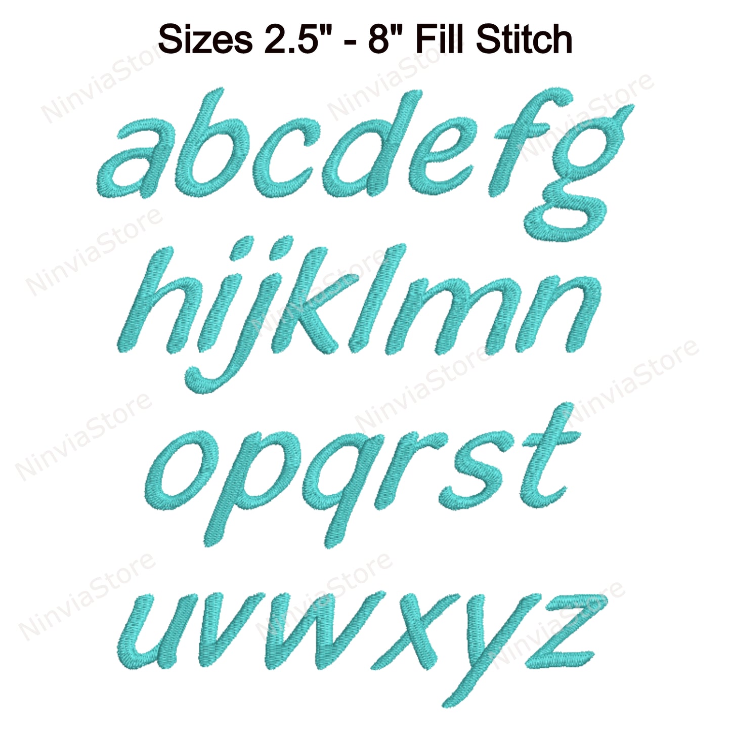 Blacklight Script Machine Embroidery Font, 15 sizes, 8 formats, BX Font, PE font, Monogram Alphabet Embroidery Designs