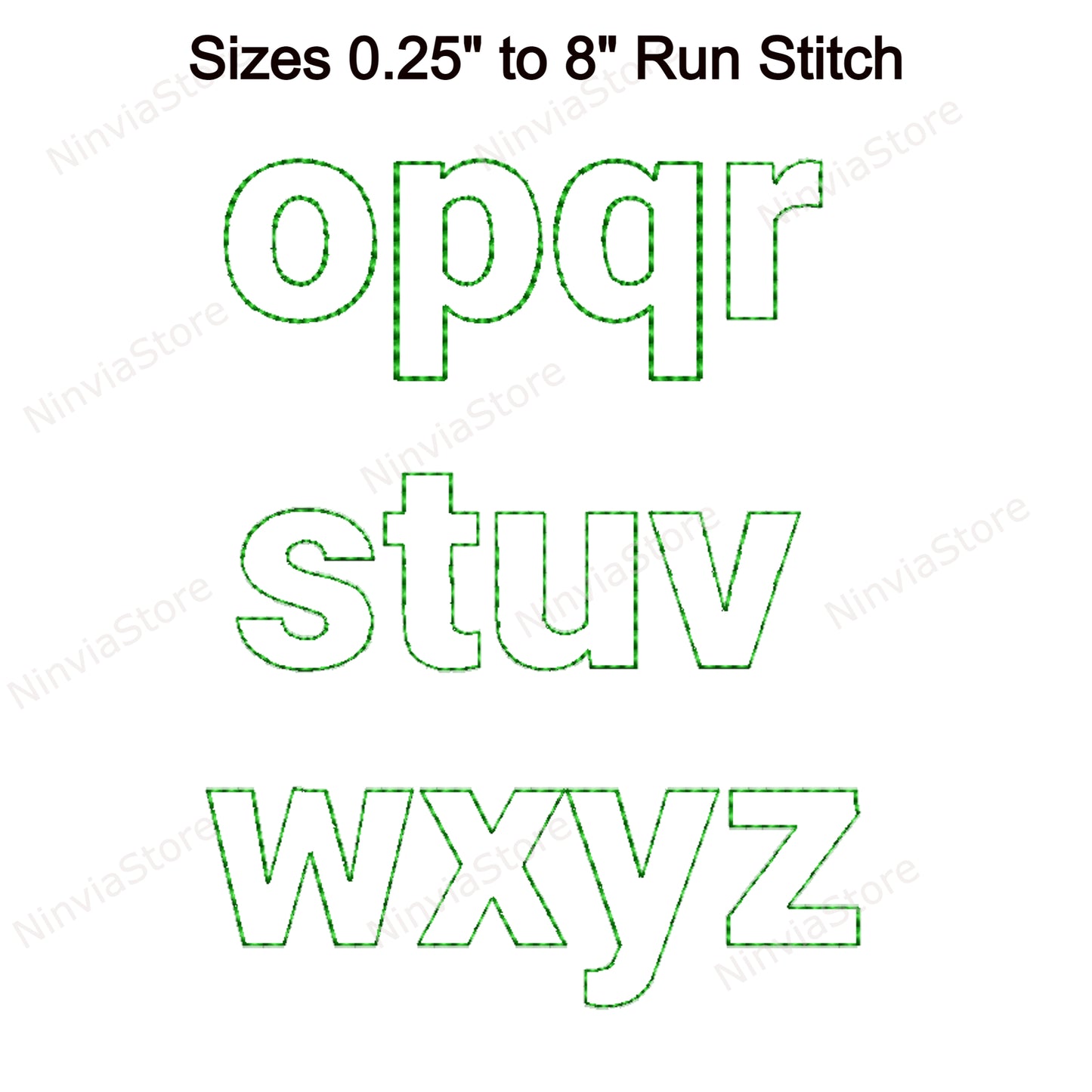 Block Outline Bean Stitch Machine Embroidery Font, 15 tailles, 8 formats, Run Stitch Block BX Font, police PE, Monogram Alphabet Broderie Designs