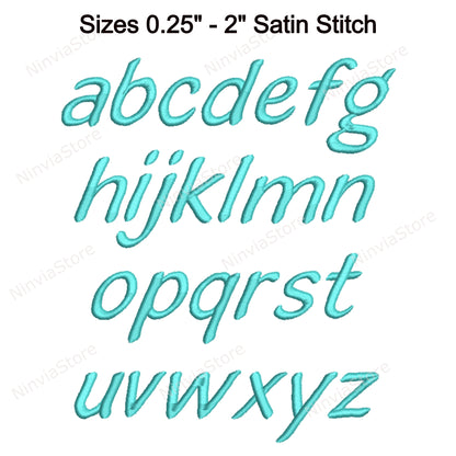 Blenda Script Machine Embroidery Font, 15 tailles, 8 formats, police BX, police PE, Monogram Alphabet Broderie Designs