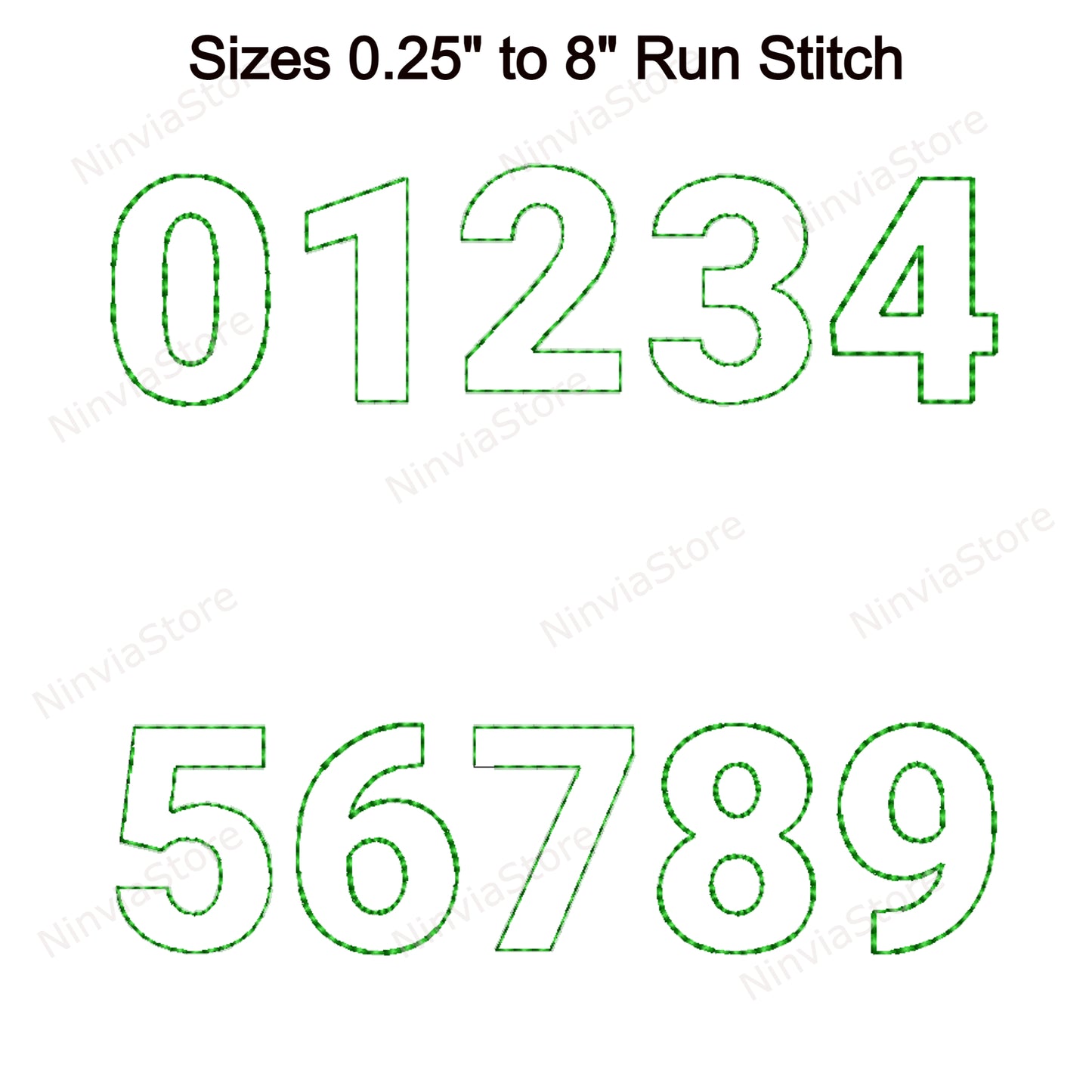 Block Outline Bean Stitch Machine Embroidery Font, 15 tailles, 8 formats, Run Stitch Block BX Font, police PE, Monogram Alphabet Broderie Designs