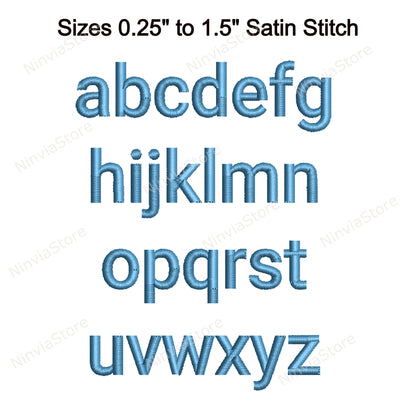 Block Medium Machine Embroidery Font, 15 sizes, 8 formats, BX Font, PE font, Monogram Alphabet Embroidery Designs