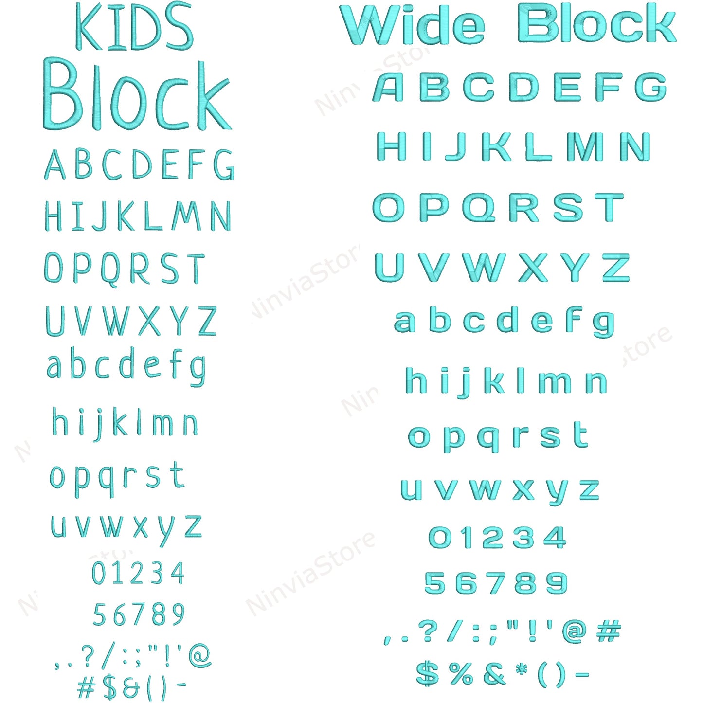 15 DST Block Embroidery Fonts Bundle, Alphabet Embroidery Design, Block Machine Embroidery Font DST, Monogram Font