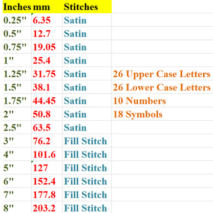 Light Block Machine Embroidery Font, 15 sizes, 8 formats, BX Font, PE font, Monogram Alphabet Embroidery Designs