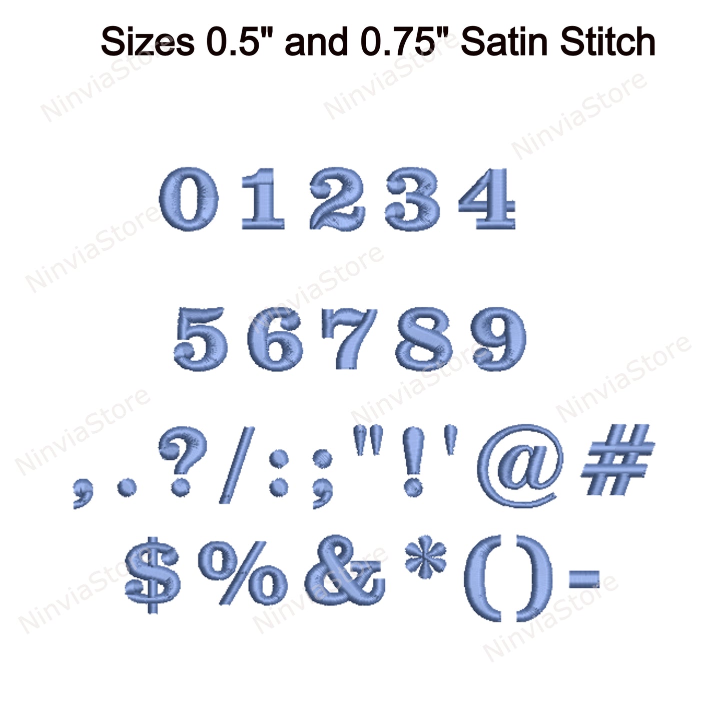 Bold Serif Machine Embroidery Font, 15 sizes, 8 formats, BX Font, PE font, Monogram Alphabet Embroidery Designs