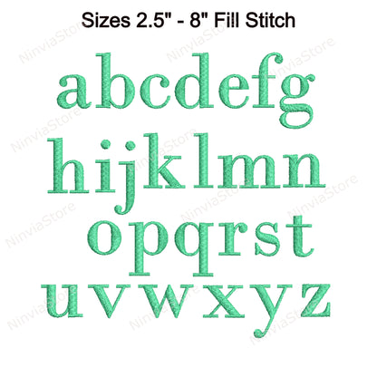 Bodoni Machine Embroidery Font, 15 sizes, 8 formats, BX Font, PE font, Monogram Alphabet Embroidery Designs