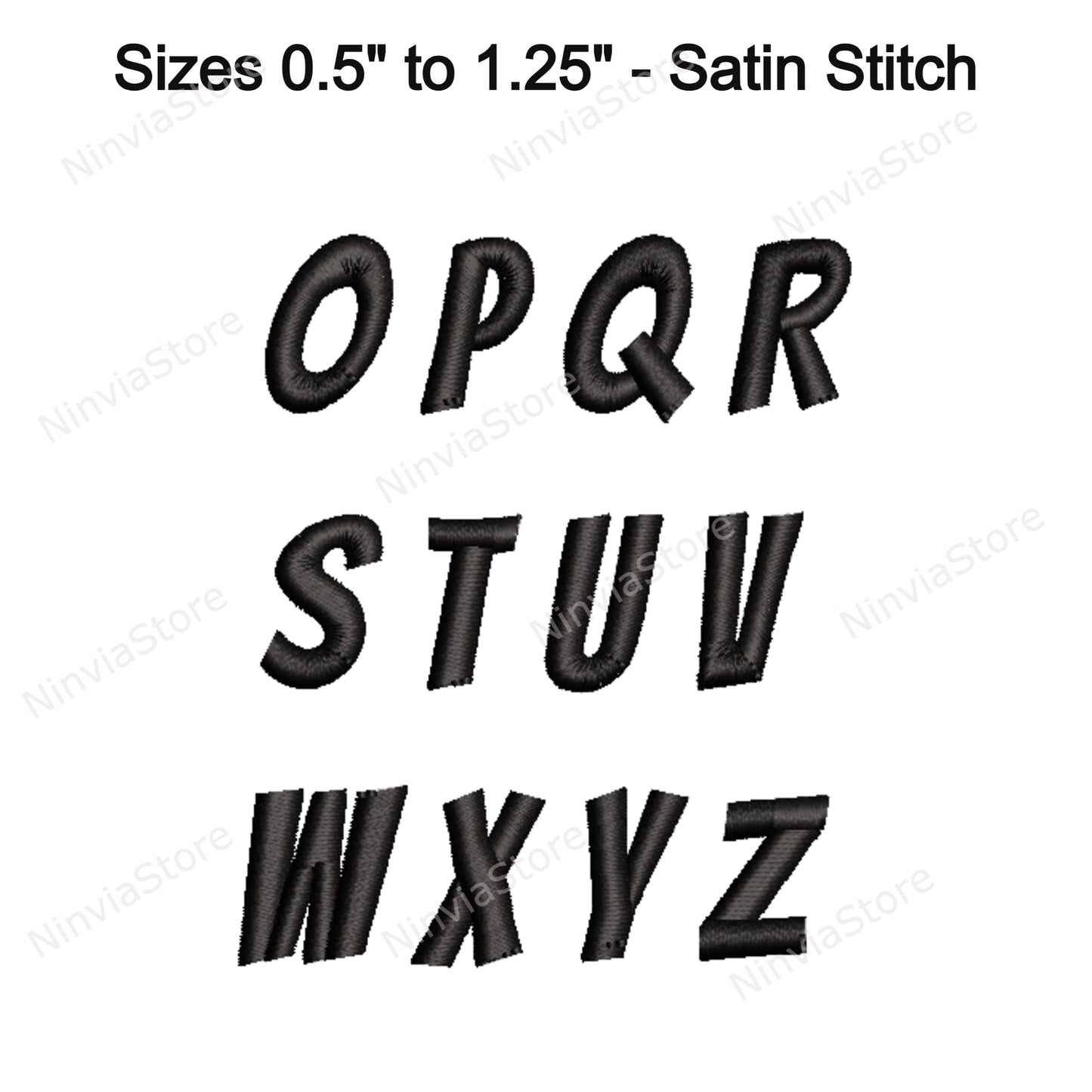 Calibri Maschinenstickschrift, 15 Größen, 8 Formate, BX-Schriftart, PE-Schriftart, Monogramm-Alphabet-Stickmotive