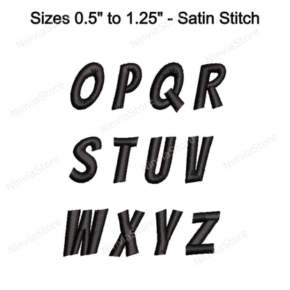 Calibri Maschinenstickschrift, 15 Größen, 8 Formate, BX-Schriftart, PE-Schriftart, Monogramm-Alphabet-Stickmotive