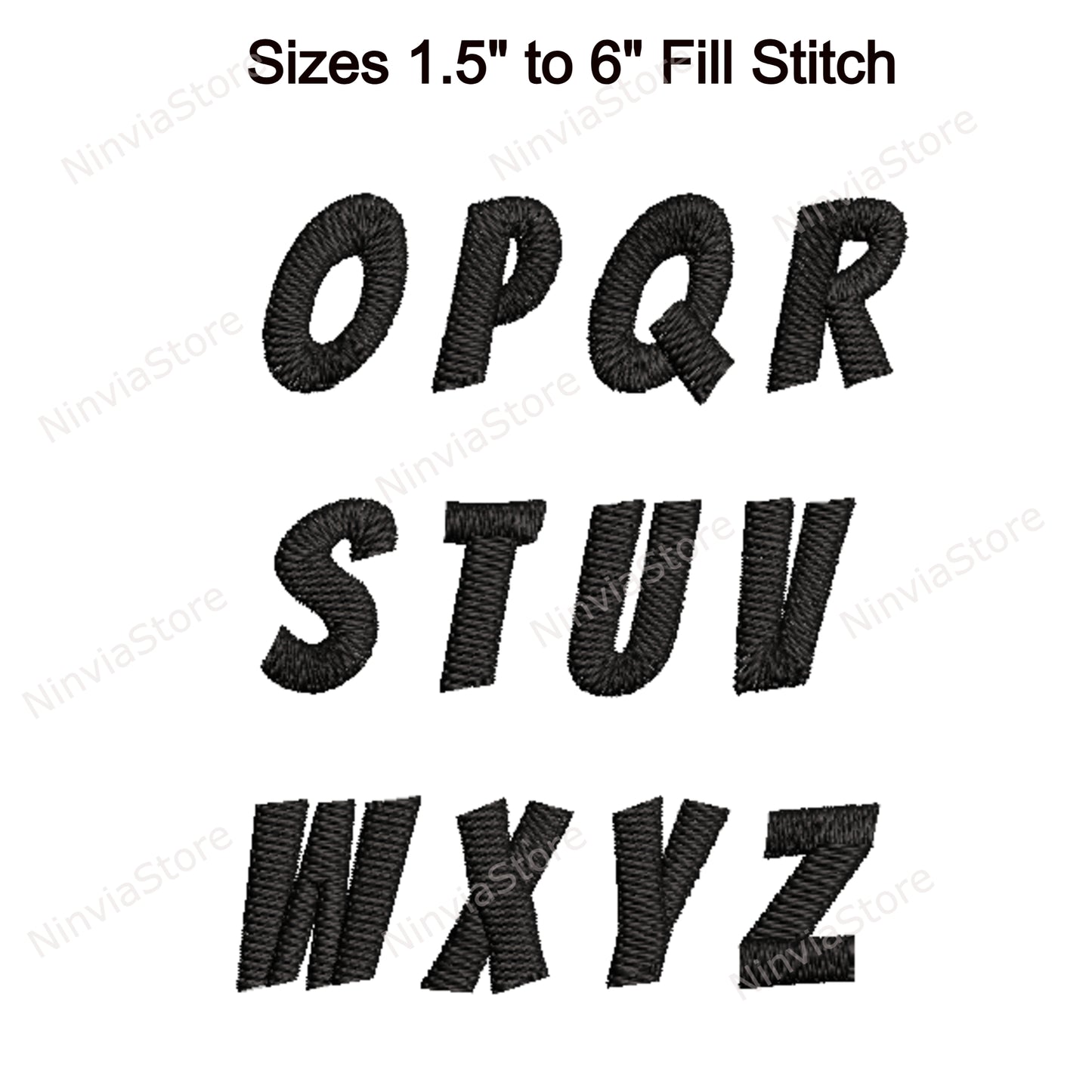 Calibri Maschinenstickschrift, 15 Größen, 8 Formate, BX-Schriftart, PE-Schriftart, Monogramm-Alphabet-Stickmotive