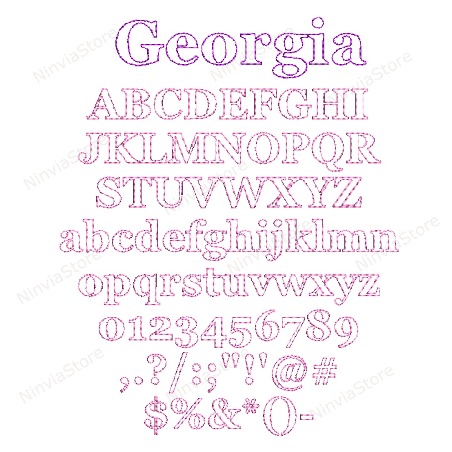 7 BX Bean Stitch Stickschriftarten Bundle, Outline Run Stitch Maschinenstickschrift BX, Monogramm Alphabet Stickmuster, College, Block BX Schriftart für Stickerei