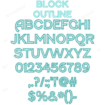 7 VIP Outline broderie polices Bundle, Machine broderie police VIP, Alphabet broderie Design, police VIP pour la broderie, contour monogramme police