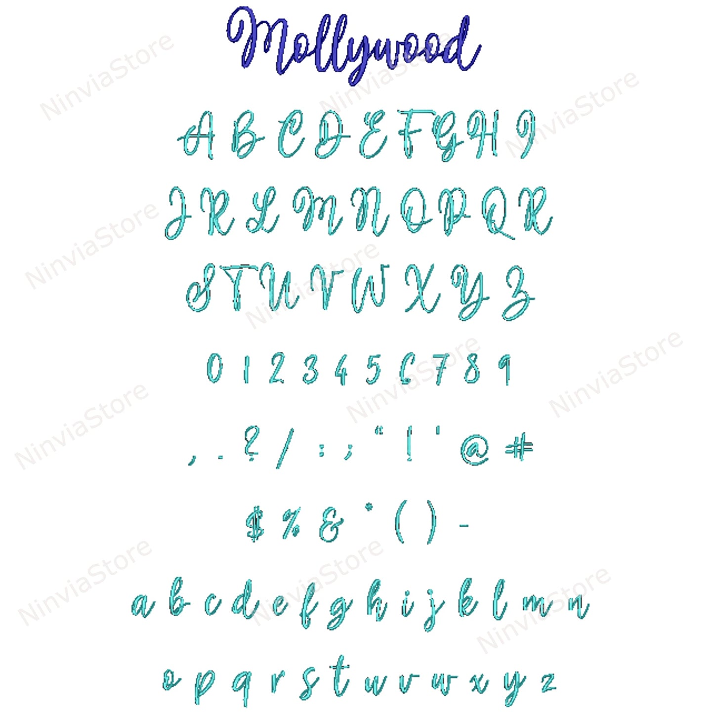 10 HUS Embroidery Script Fonts Bundle, Calligraphy Alphabet Embroidery Design, Cursive Machine Embroidery Font HUS, Monogram Font