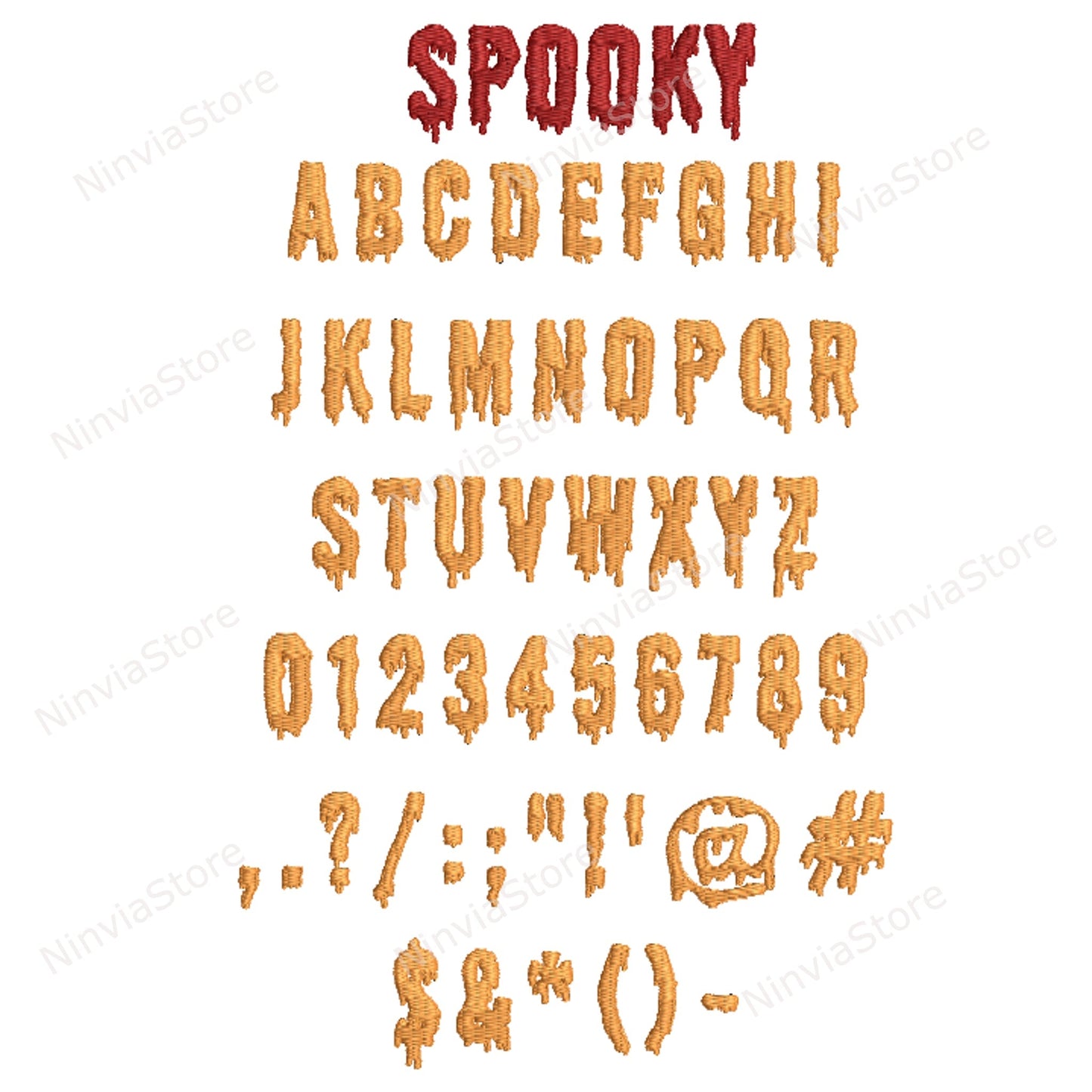 7 HUS Halloween Embroidery Fonts Bundle, Kids Font HUS, Machine Embroidery Font HUS, Monster HUS font for Embroidery
