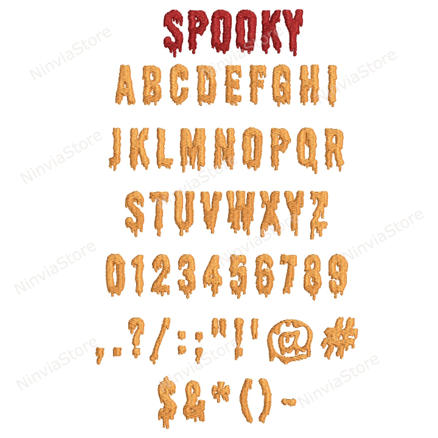 7 PES Halloween Embroidery Fonts Bundle, Kids Font PES, Machine Embroidery Font PE, Monster pe font for Embroidery