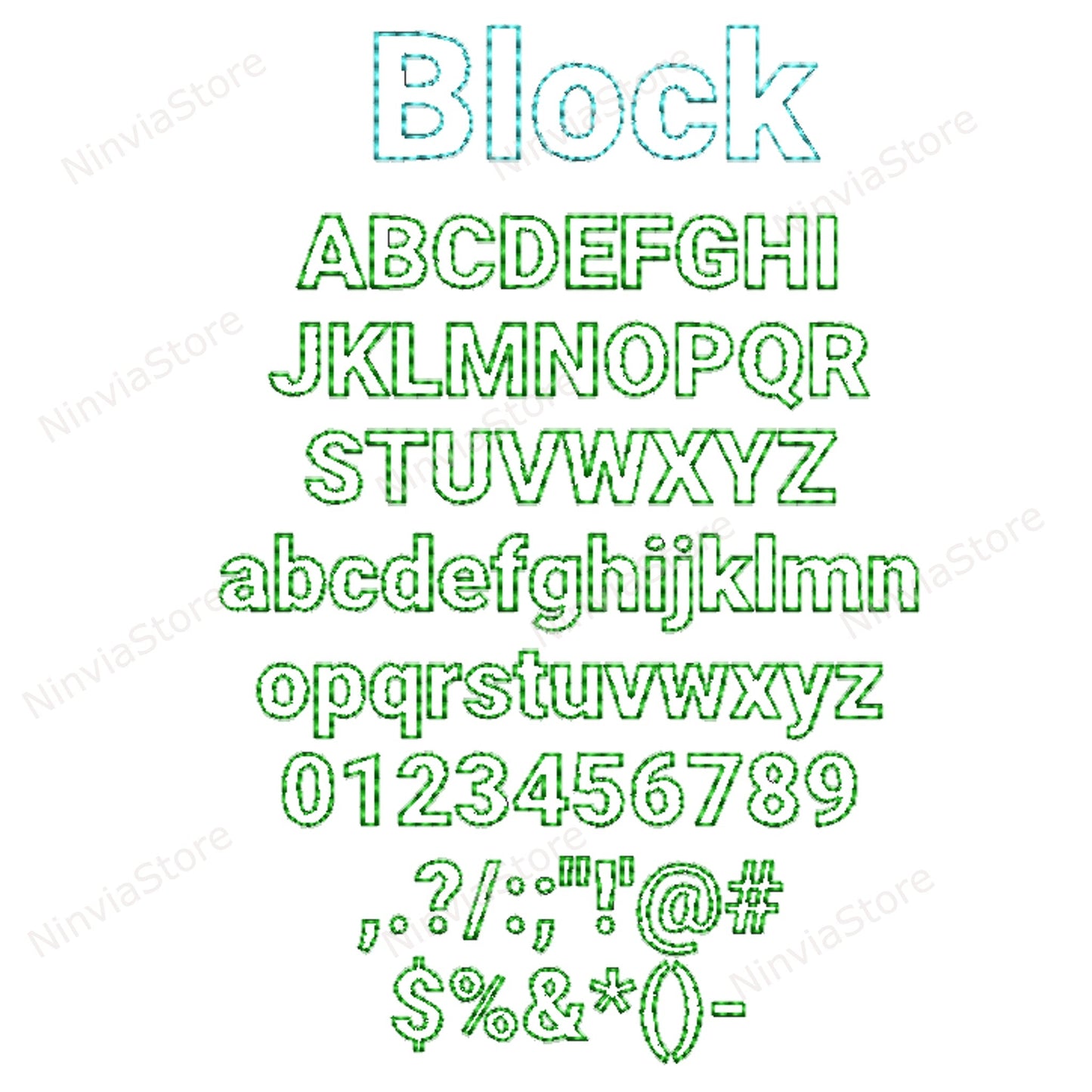 15 VIP Block Embroidery Fonts Bundle, Alphabet Embroidery Design, Block Machine Embroidery Font VIP, Monogram Font