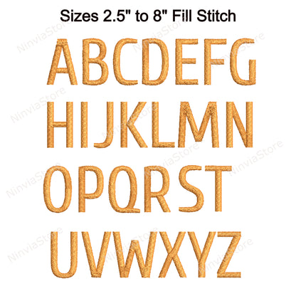 Castle Machine Embroidery Font, 15 sizes, 8 formats, BX Font, PE font, Monogram Alphabet Embroidery Designs