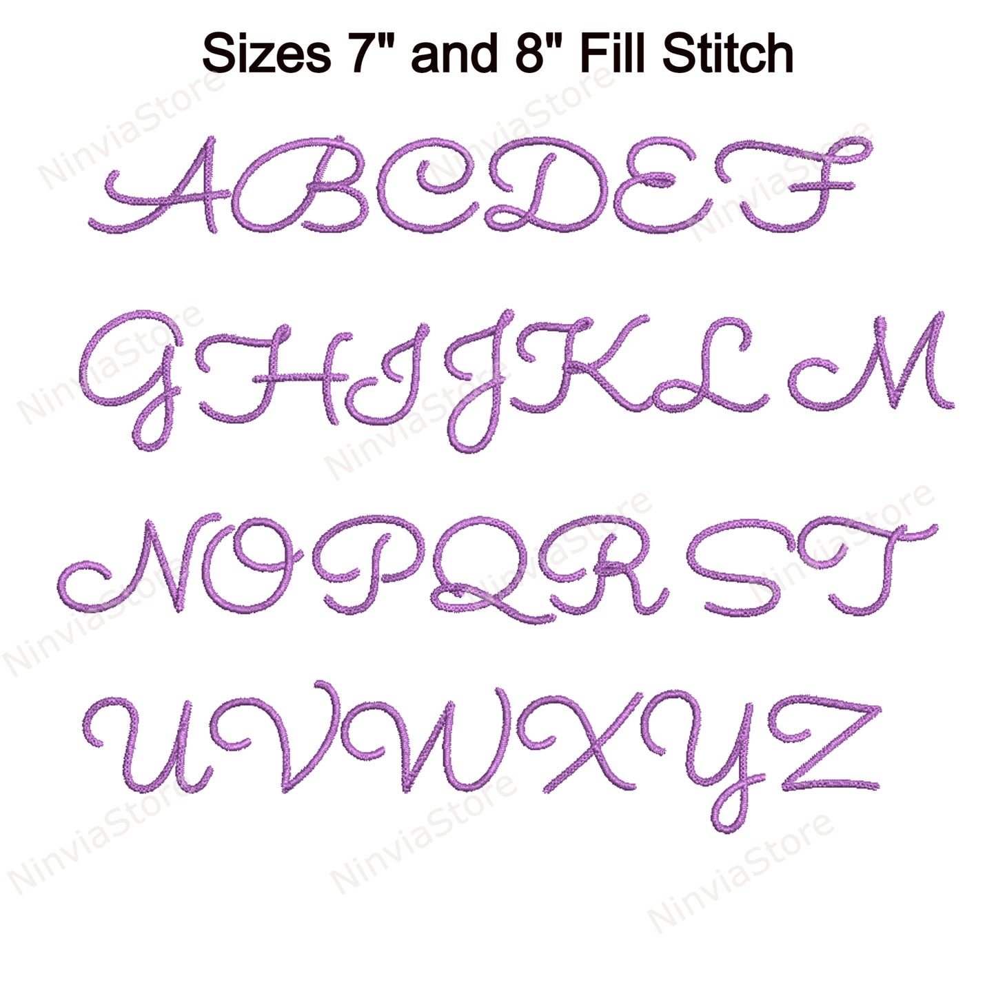 Police de broderie Machine Camelia Script, 14 tailles, 8 formats, police BX, police PE, motifs de broderie Monogram Alphabet